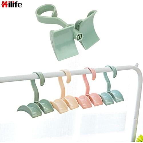 Multifunction Wardrobe Organizer Tie Coat Closet Hanger Rotated Storage Rack Bag Hanger Without Punch