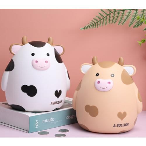 Bear rabbit piggy bank money plastic coin for attracting money jar coins money box large Savings box coins child Easter gift