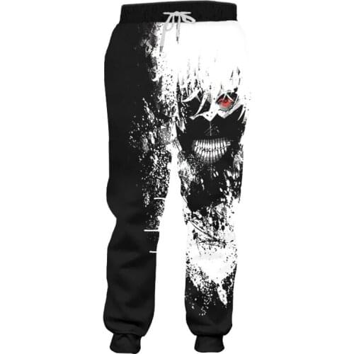New 2021 Tokyo Ghoul 3D Anime Fashion Cosplay Printing Daily Leisure Trousers