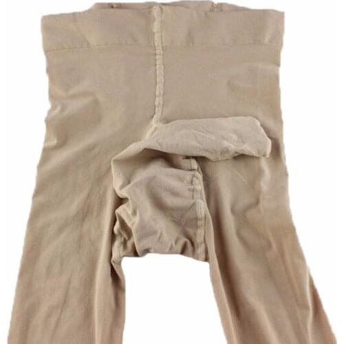 120D Thick Penis Sleeve Tights Elastic Women Sexy Pantyhose With Condom Masturbation Collant Unisex Medias Temptation Hosiery