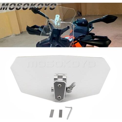 Adjustable Windscreen Wind Deflector Motorcycle Windshield for BMW R1200 gs Kawasaki Versys 650 Honda Windscreen Wind Deflector