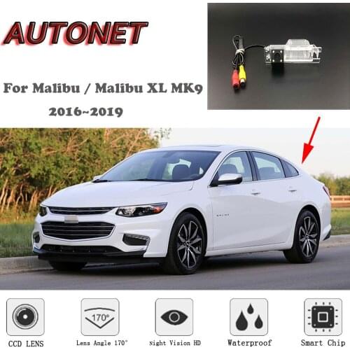 AUTONET HD Night Vision Backup Rear View camera For Chevrolet Malibu /Malibu XL MK9 2016~2019 /CCD /RCA Standard /Parking Camera