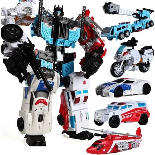 NEW 5 In 1 Anime Devastator Transformation Robot Car Toys Boy Action Figures Aircraft Tank Motorcycle Truck Kids Adult Juguetes