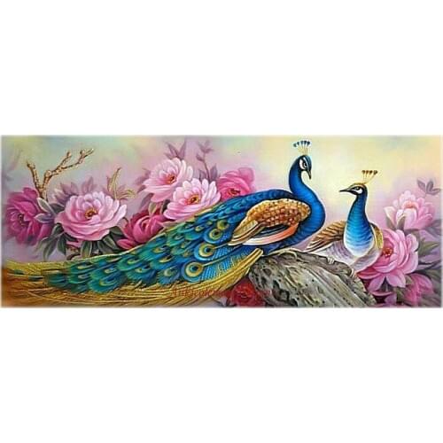 Needlework for embroidery DIY DMC High Quality - Counted Cross Stitch Kits 14 ct Oil painting - Peacocks 3