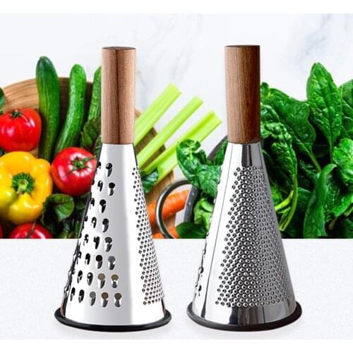 Stainless Steel Grater Mulitfunction 3 Sides Grater For Fruit Cheese Potato Slicer Vegetables Cutter Kitchen Gadgets Accessories