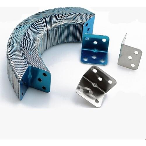 10pcs! 90 degree stainless steel table corner metal corner brackets furniture bracket for Cabinet Furniture Accessories