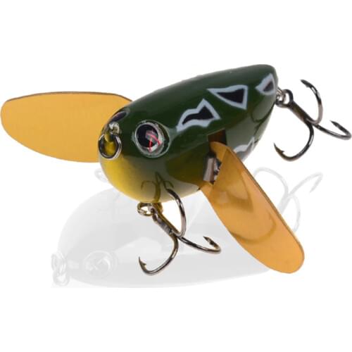 1pcs New Topwater Wobbler Bionic Cicada With Metal Wings Fishing Lure 6cm 12.5g Floating isca Artificial Hard Plastic Bait