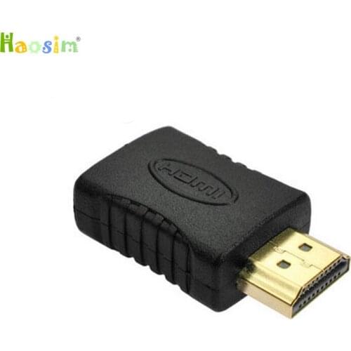 High quality Gold Plated male to female HDMI-compatible Adapter for HDTV 1080p 3D TV HDTV
