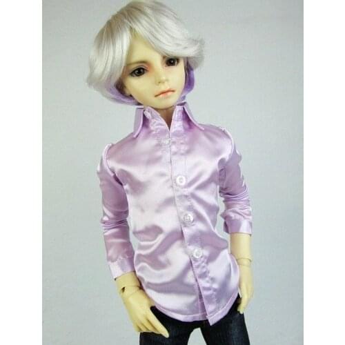 [wammi] 529# Lilac Satin Shirt/Outfit 1/4 MSD DOD BJD Dollfie