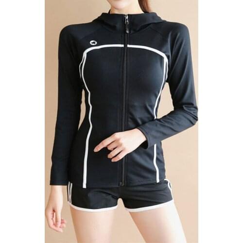 Womens UPF 50+ Rash Guard Long Sleeve, Water Beach Surf Swim Shirts Shorts, UV/Sun Protection Swimwear Bathing Suits