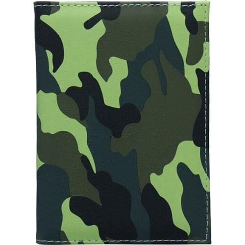 Zoukane Army Camouflage Color Patchwork Passport Cover Case Card Holder Colorful Passport Wallet Travel Accessories ZSPC21