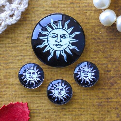 12mm 25mm 14mm 16mm 18mm 20mm Photo Glass Cabochons Round Cameo Set Handmade Settings Game 19