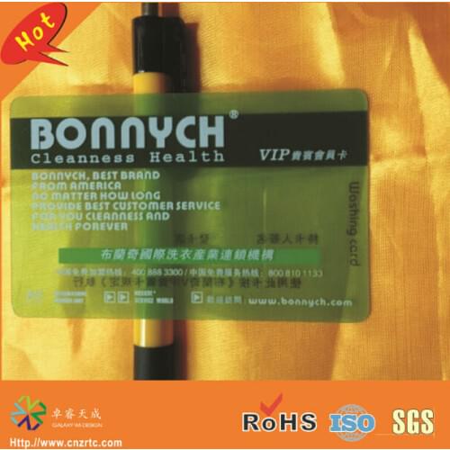 2016 new design factory price best selling 30mil plastic pvc glossy transparent card for business card