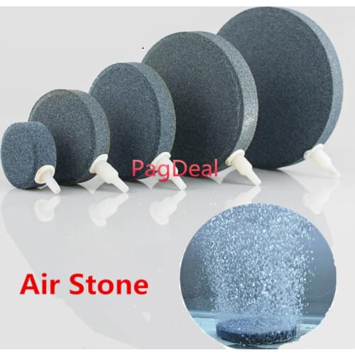 4 6 8 10 12 15cm Air Stone Diffuser Aquarium Fish Tank Ponds Oxygen Air Ceramic Bubble Disk Stone Free Shipping