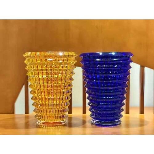 5.5kg 24x18cm Elliptic type crystal Transparent vase gift