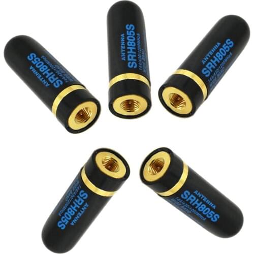 5pcs SRH805S SMA-J/Homme Dual Band UHV+VHF Antenne Pour BF-UV3R UV100 Yaesu HOT