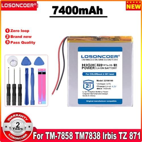 30100100 7000mAh Battery for Tablet Pc Texet TM-7858 Lrbis TZ 82 7 Inch 8 Inch 9inch Batteries for COLORbook Tr 801 Texet