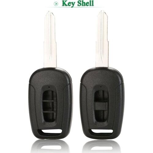 Bilchave 10pcs/Lot 2/3 Buttons Remote Car Key Shell Cover For Chevrolet Captiva Key Case Replacement With Uncut Blade
