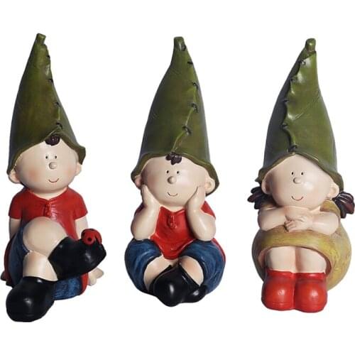 Elf Desktop Decoration Creative Europe Home Furnishing Little Boy Girl Resin Fairy Sculpture Decor Crafts Ornament Children Gift