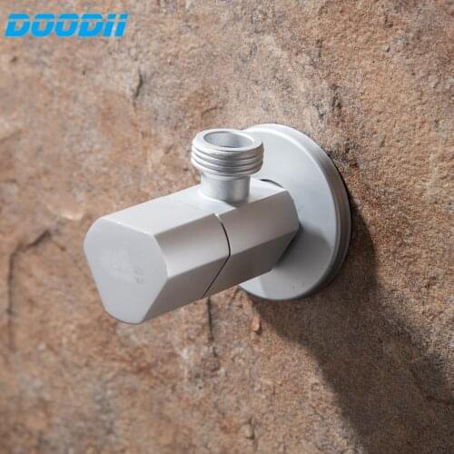 DooDii Space Aluminum Angle Valve Shut Valve For Toilet Kitchen Basin Faucet Water Heater Water lnlet Control Valve Bathroom