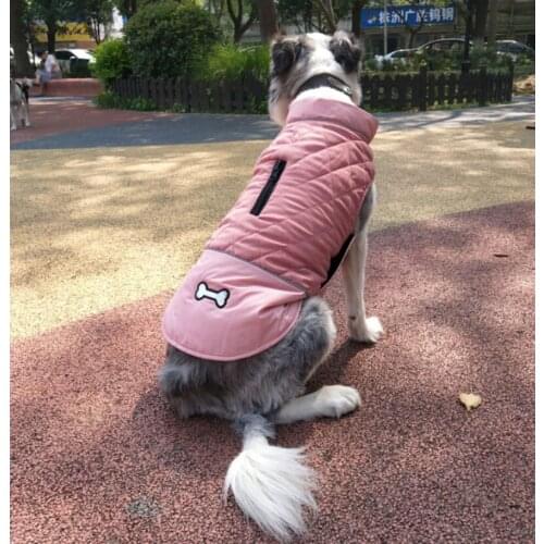 Double Use Padded Vest Jacket Coat For Small Medium Large Dogs Winter Warm Dog Clothes Waterproof Pug Chihuahua Pet Dog Clothing