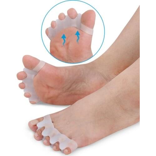 Hallux Valgus Corrector Toe Silicone Separators Bunion Correctors Foot Finger Splitter Thumb Spacer Feet Spreader