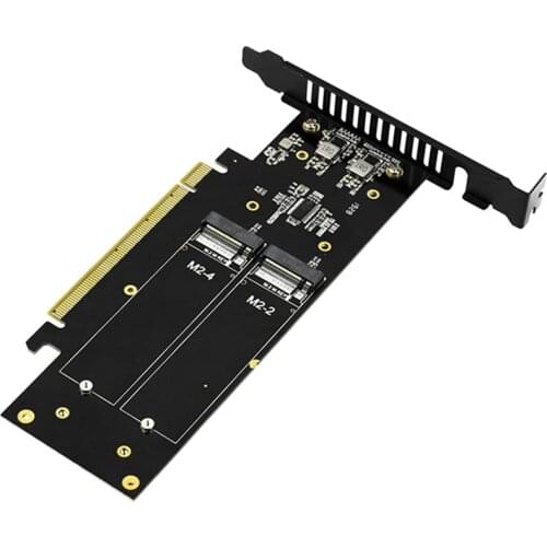 M.2 X16 TO 4X NVME PCIE3.0 GEN3 X RAID CARD PCI-E VROC Hyper M.2X16 M2X16 X4 Ex4