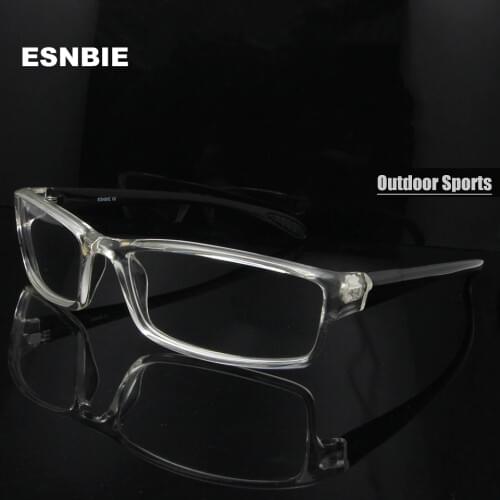 ESNBIE Mens monturas de lentes hombre Prescription Glasses TR90 Flexible Eyeglasses Frames Men 6 Base oculos de grau