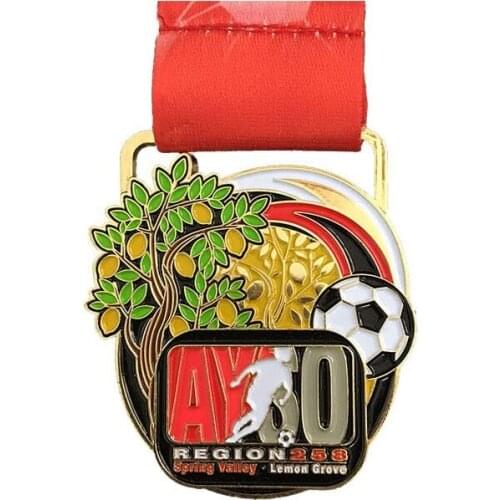 Cheap custom souvenir football medals High quality low price 3D metal medal
