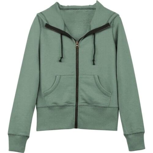 New Korean Cotton Hoodie Zipper Ladies Hoodie Sweatshirt Women Women Fashion Office Lady Fall 2020 Women Clothing