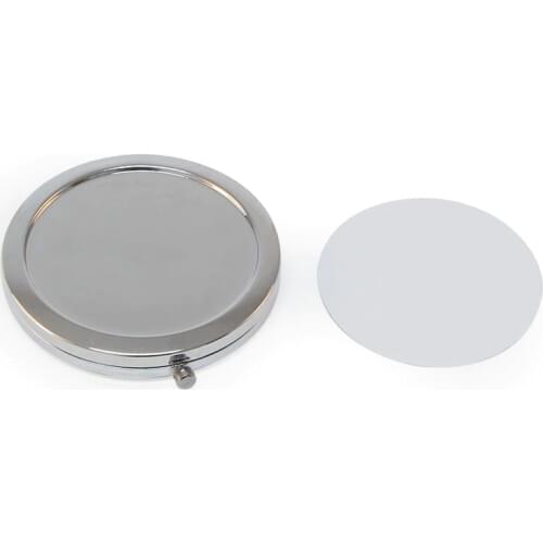 Wholesale Ladies Compact Mirror Women Gold Makeup Mirror+Sublimation Plate 10/Lot