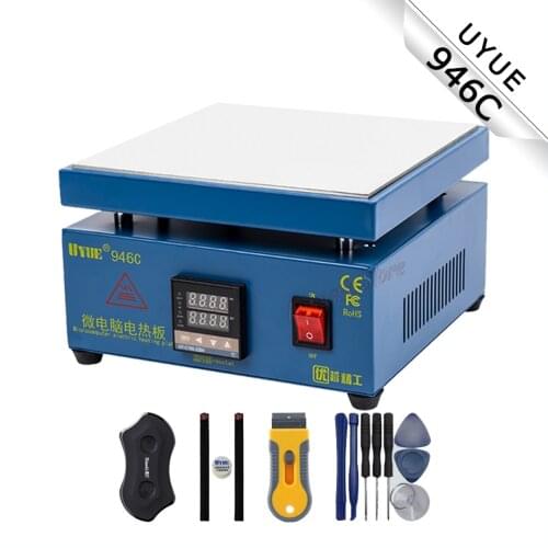 UYUE 946C Constant temperature heating station Dual digital display Repair preheating platform Phone screen repair LCD repair