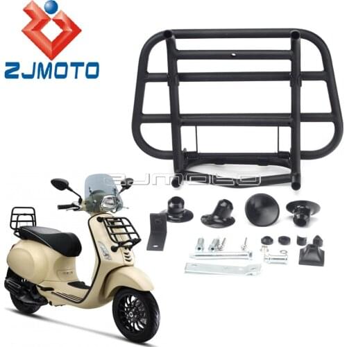 For Vespa Primavera 150 2015-2019 Sprint 150 2017 Motorcycle Front Luggage Rack Bracket Holder Carrier Rack Book Shelf Black