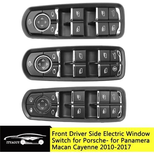 Front Left Driver Window Control Switch For Panamera Cayenne Macan 2010-2017 7PP959858AEDML 7PP959858RDML 7PP959858MDML