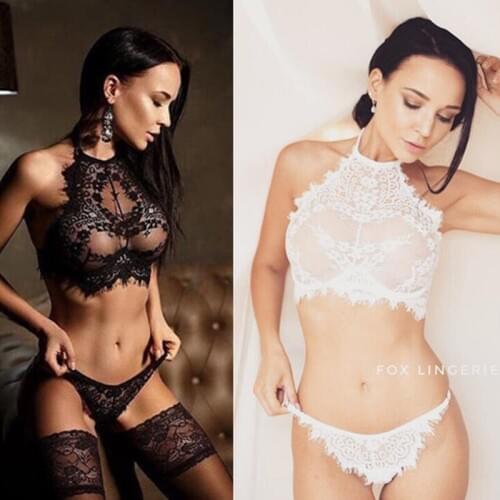 Sheer Lace Open Bras Bralette Floral G String Panties Sexy Underwear Set, Lace Valentina Flowers Push Up Top Bra Intimates Set