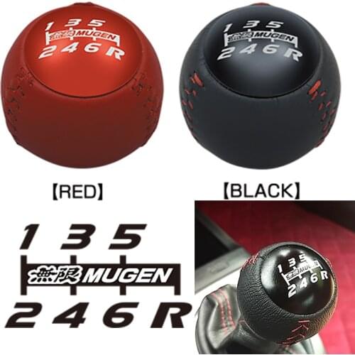 JDM Mugen Leather gear shift knob for HONDA CRZ Type R Civic FA5 FG2 SI