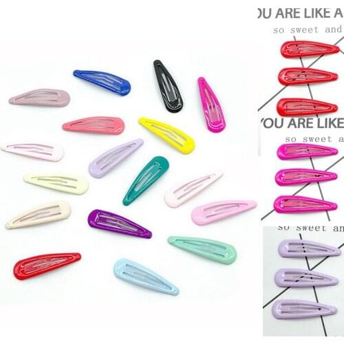 Cute Color Childrens Hairpin Simple Alloy Edge Clip Girls Bangs Hairpin Nice Gifts