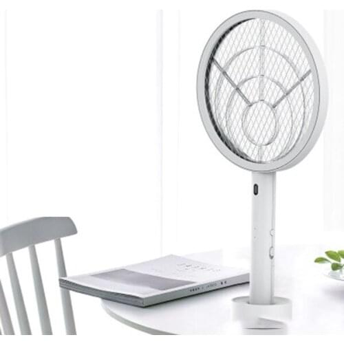 Outdoor Electronic Mosquito Swatter Fly Swatter Portable Handheld Three-Layer Fly Swatter USB Charging Cable