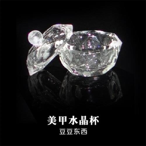 1 piece Acrylic Liquid Glass Acrylic Powder Dappen Dish Crystal Glass Cup for Acrylic Nail Art Clear White Color Transparent Kit