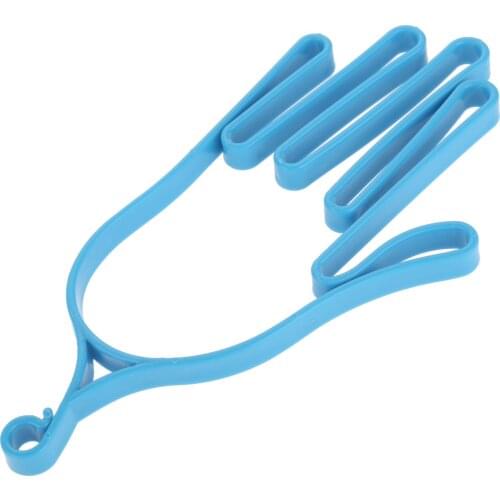 1pc Blue Golf Gloves Rack Plastic Glove Drying Holder Golf Accessories Fits All Sizes Golfer Tool