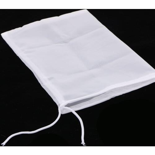 1 Pcs Milk Coffee Juice Reusable Nylon Mesh Strainer Filter Bag 15x20cm Durable Nylon Fine Mesh Straining Bags