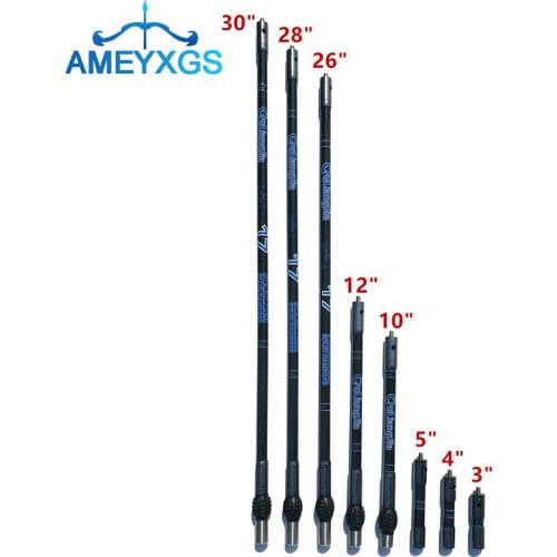 1 Pc Archery Carbon Stabilizer Bar Balance Rod Side Extender Bar Damper Bow and Arrows for Archery Shooting Hunting Accessories