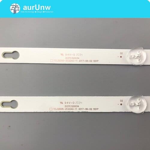 10 kits=20 pieces 32 "TV LCD L32M5-AZ TCL32D05-ZC22AG-11 LVW320CSDX 4C-LB320T-DSA 6v MPEG GIC32LB37 Tcl 32s5300 32s6500 32s6500s