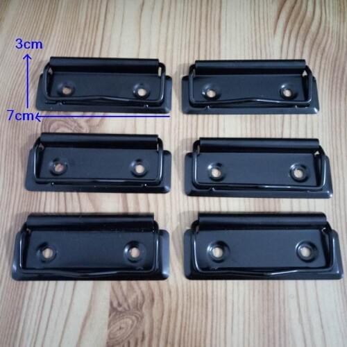 500pcs Black Metal Board Clips High Quality Metal Binder WordPad Clips School Office New Spring Clip Papela 70 * 30 mm