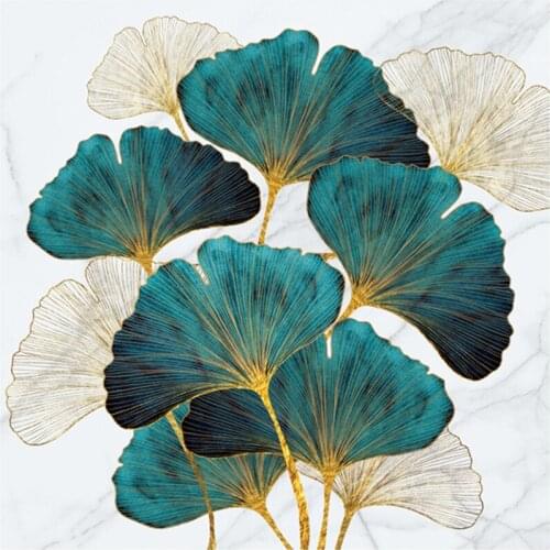 5D DIY Full Round/Square Diamond Painting Ginkgo Biloba 3D Embroidery Cross Stitch Rhinestone Mosaic Home Decor Art Y1278