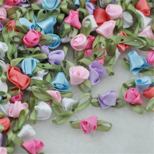 60pc Lots UPick Fancy Ribbon Flowers Bow Rose Appliques Wedding Sewing E213