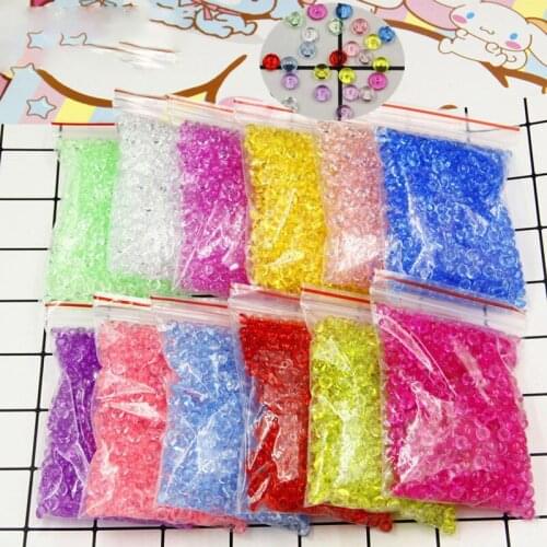 75g/bag 7mm Clear Slime Flat Bead Transparent DIY Handmade Crystal Mud Mixture Particles Accessories Slime Filling Decoration