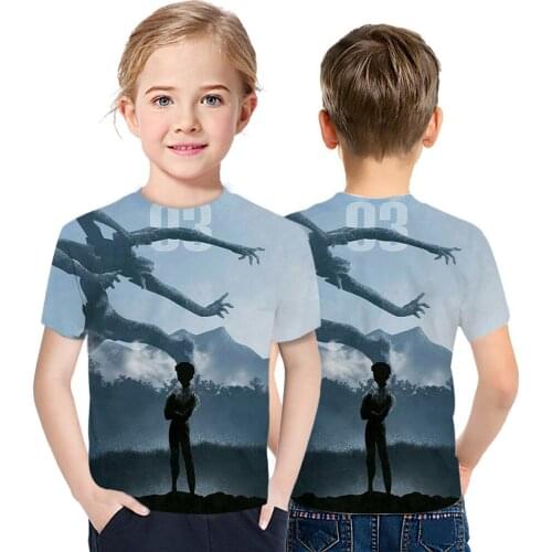 Evangelion Anime New Style Boys And Girls Casual Fashion Short sleeve 3D Printing Factory Direct Supply Childrens Harajuku Shor