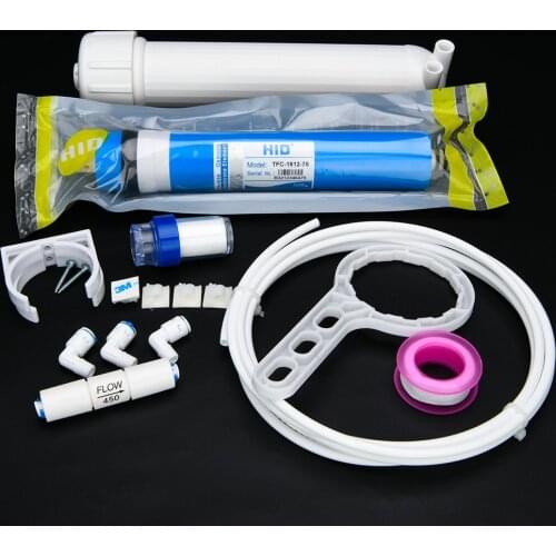 Free Shipping 75gpd RO Membrane + 1812 RO Membrane Housing + Reverse Osmosis Water Filter System Parts