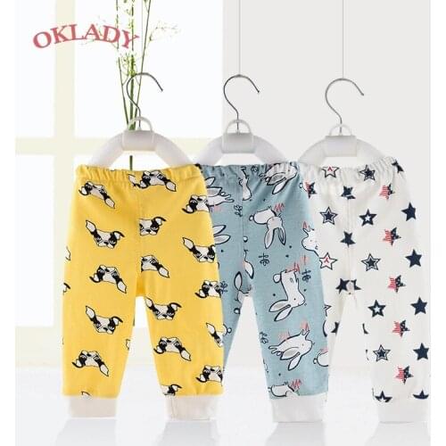 OKLADY Newborn Baby Trousers Winter Trousers Girl Cartoon Infant Boy Pant Cotton Spring Fall Toddler Unisex Long Pants Boy 3-18M